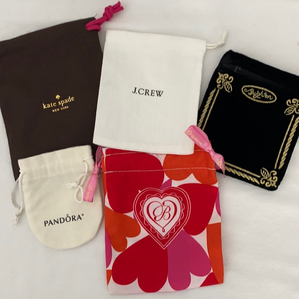 Jewelry Dust Bag Lot Pandora, Kate spade, Brighton, J.Crew